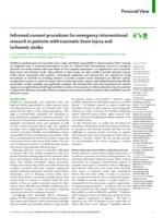 Informed consent procedures for emergency interventional research in patients with traumatic brain injury and ischaemic stroke
