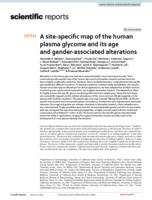 A site-specific map of the human plasma glycome and its age and gender-associated alterations