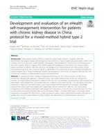 Development and evaluation of an eHealth self-management intervention for patients with chronic kidney disease in China