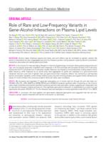 Role of rare and low-frequency variants in gene-alcohol interactions on plasma lipid levels