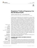 Regulatory T cells in pregnancy: it is not all about FoxP3