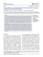 The contribution of gut bacterial metabolites in the human immune signaling pathway of non-communicable diseases