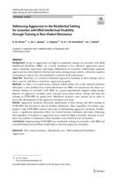 Addressing aggression in the residential setting for juveniles with mild intellectual disability through training in non-violent resistance