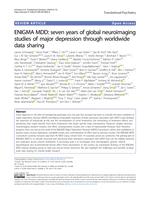 ENIGMA MDD: seven years of global neuroimaging studies of major depression through worldwide data sharing
