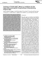 Synthesis of stable NAD(+)mimics as inhibitors for the Legionella pneumophila phosphoribosyl ubiquitylating enzyme SdeC