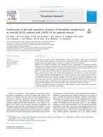 Confirmation of the high cumulative incidence of thrombotic complications in critically ill ICU patients with COVID-19