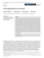 TGF-beta signaling in liver metastasis