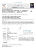 Generation and genetic repair of 2 iPSC clones from a patient bearing a heterozygous c.1120del18 mutation in the ACVRL1 gene leading to Hereditary Hemorrhagic Telangiectasia (HHT) type 2