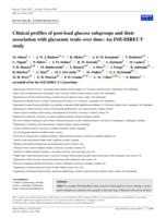 Clinical profiles of post-load glucose subgroups and their association with glycaemic traits over time