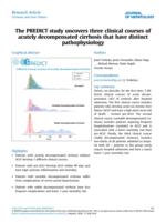 The PREDICT study uncovers three clinical courses of acutely decompensated cirrhosis that have distinct pathophysiology