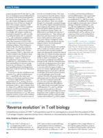 'Reverse evolution' in T cell biology