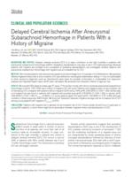 Delayed cerebral ischemia after aneurysmal subarachnoid hemorrhage in patients with a history of migraine