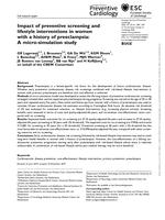 Impact of preventive screening and lifestyle interventions in women with a history of preeclampsia
