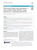 NOn-invasive Vagus nerve stimulation in acute Ischemic Stroke (NOVIS)