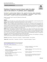 Prediction of long-term recurrent ischemic stroke