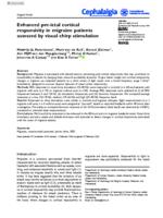 Enhanced pre-ictal cortical responsivity in migraine patients assessed by visual chirp stimulation