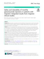 Safety and tolerability of monthly galcanezumab injections in patients with migraine