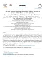 Long-term data with idebenone on respiratory function outcomes in patients with Duchenne muscular dystrophy