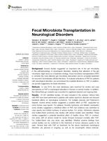 Fecal microbiota transplantation in neurological disorders