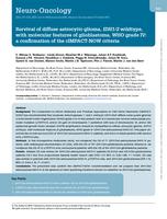 Survival of diffuse astrocytic glioma, IDH1/2 wildtype, with molecular features of glioblastoma, WHO grade IV