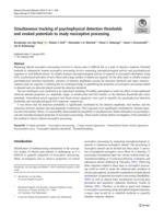 Simultaneous tracking of psychophysical detection thresholds and evoked potentials to study nociceptive processing