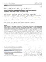 Automated identification of leukocyte subsets improves standardization of database-guided expert-supervised diagnostic orientation in acute leukemia