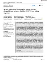 HLA-G whole gene amplification reveals linkage disequilibrium between the HLA-G 3 ' UTR and coding sequence