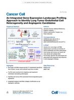 An integrated gene expression landscape profiling approach to identify lung tumor endothelial cell heterogeneity and angiogenic candidates