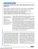 Prognostic factors five years after enucleation for uveal melanoma