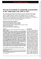 Increase in treatment of retinopathy of prematurity in the Netherlands from 2010 to 2017