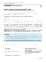 Outcome of half-dose photodynamic therapy in chronic central serous chorioretinopathy with fovea-involving atrophy