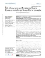 Risk of recurrence and transition to chronic disease in acute central serous chorioretinopathy