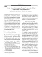 Retinal dystrophies and the road to treatment