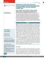 Transition from fresh frozen plasma to solvent/detergent plasma in the Netherlands