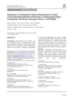 Induction of sustained clinical remission in early axial spondyloarthritis following certolizumab pegol treatment