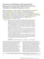 Outcomes and findings of the international rheumatoid arthritis (RA) BIODAM cohort for validation of soluble biomarkers in RA
