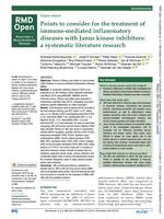 Points to consider for the treatment of immune-mediated inflammatory diseases with Janus kinase inhibitors