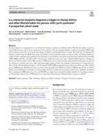 Is a colorectal neoplasm diagnosis a trigger to change dietary and other lifestyle habits for persons with Lynch syndrome? A prospective cohort study