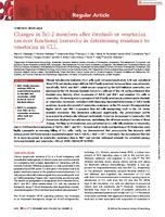 Changes in Bcl-2 members after ibrutinib or venetoclax uncover functional hierarchy in determining resistance to venetoclax in CLL