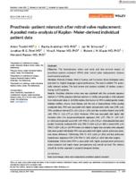 Prosthesis-patient mismatch after mitral valve replacement: a pooled meta-analysis of Kaplan-Meier-derived individual patient data