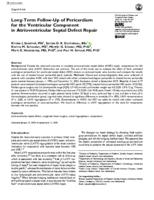 Long-term follow-up of pericardium for the ventricular component in atrioventricular septal defect repair