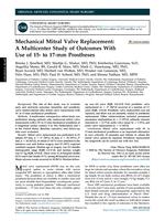 Mechanical mitral valve replacement