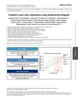 Paediatric aortic valve replacement using decellularized allografts