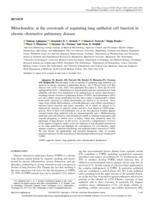 Mitochondria: at the crossroads of regulating lung epithelial cell function in chronic obstructive pulmonary disease