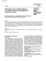 Pulmonary veno-occlusive disease in a patient with recently diagnosed systemic sclerosis