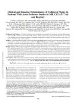 Clinical and imaging determinants of collateral status in patients with acute ischemic stroke in MR CLEAN trial and registry