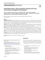 Interhospital transfer vs. direct presentation of patients with a large vessel occlusion not eligible for IV thrombolysis