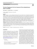 The use of angiotensin II for the treatment of post-cardiopulmonary bypass vasoplegia