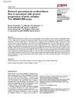 Reduced parenchymal cerebral blood flow is associated with greater progression of brain atrophy