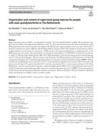 Organisation and content of supervised group exercise for people with axial spondyloarthritis in The Netherlands